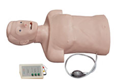 Adult CPR and Intubation Training Manikin Half-Body with & Monitor